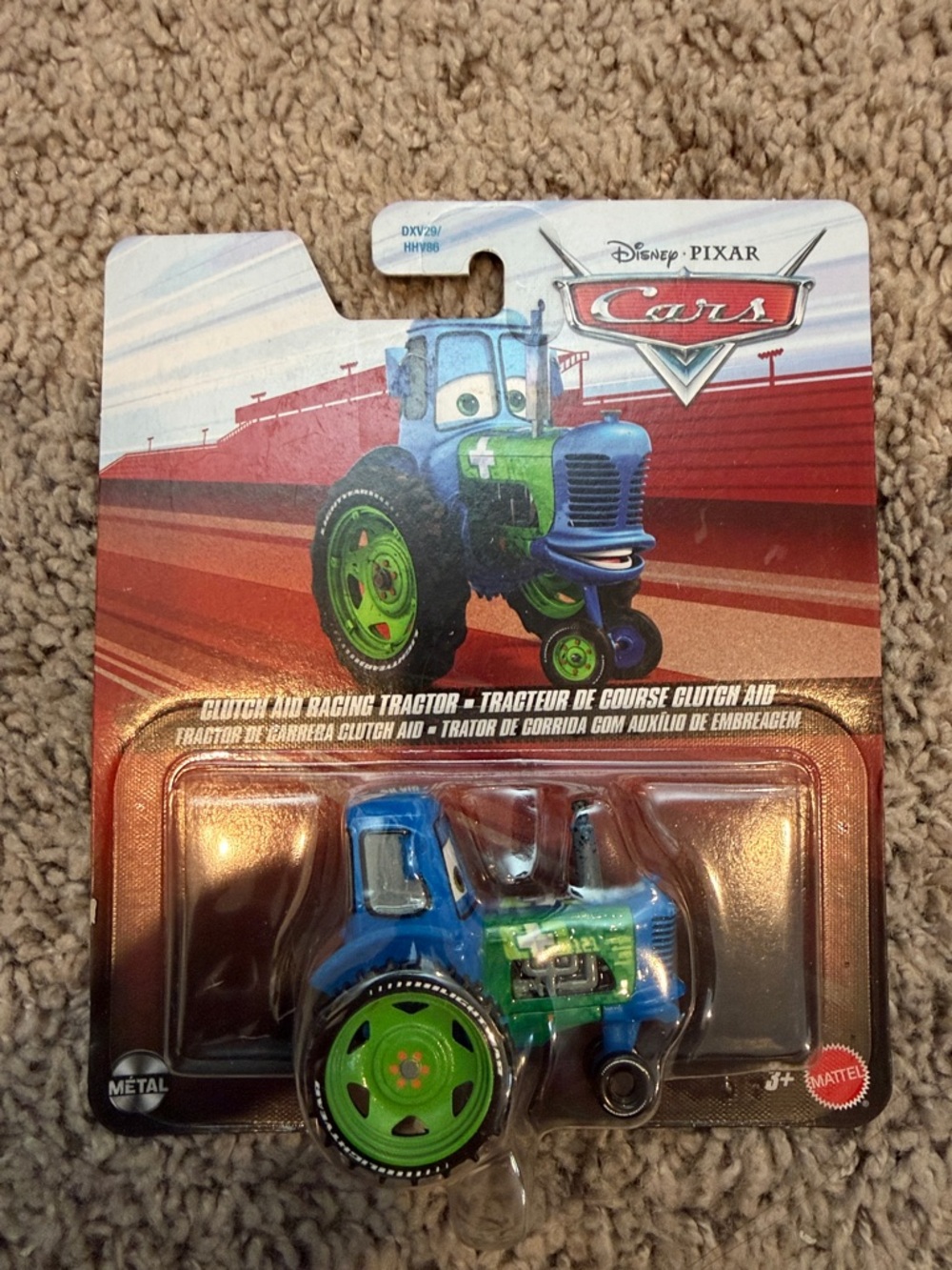 Disney Pixar Cars 3 Cluth Aid Racing Tractor Die Cast- Blue & Green
